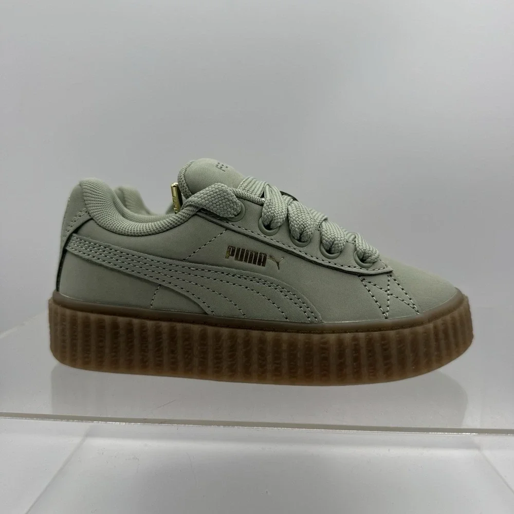 NEW Puma Creeper Phatty Nubuck Green Fog 399867.02 Size 1C Toddler Kids